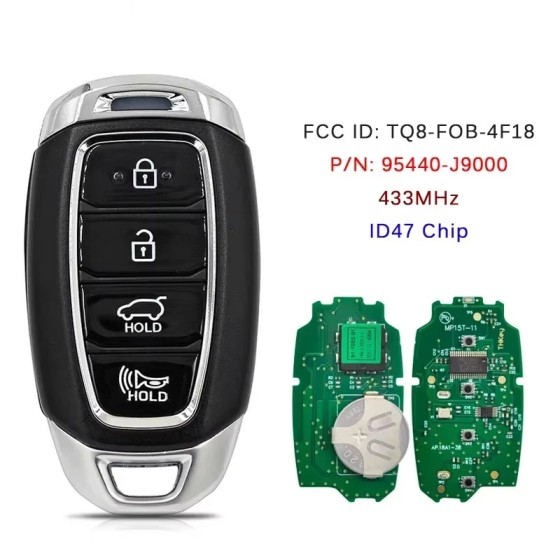 2018-2021 Hyundai Kona / 4-Button Smart Key / PN: 95440-J9000 / TQ8-FOB-4F18 (AFTERMARKET)
